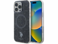 U.S. Polo Assn US Polo Assn US Polo USHMP16XHOCLDPK Pouzdro na iPhone 16 Pro Max 6.9 černé/černé s kroužkem IML MagSafe
