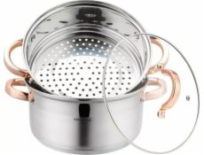 Klausberg KLAUSBERG PARNÍ HRNEC 3 DÍLY 22 cm KB-7731 RŮŽOVÉ ZLATO