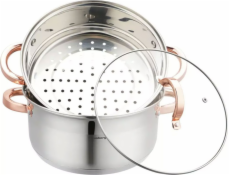 Klausberg KLAUSBERG PARNÍ HRNEC 3 DÍLY 24 cm KB-7734 RŮŽOVÉ ZLATO