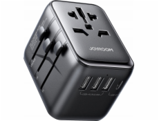 Joyroom Cestovní adaptér JR-TCW01 Univerzální 17W EU / US / JP / AU / UK - černý