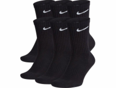 Nike Dlouhé ponožky Sports Everyday Cushion Crew, černé, 6 kusů, velikost M