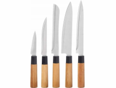 Kinvara Sada 5 kuchyňských nožů s bambusovými rukojeťmi BAMA