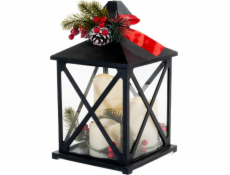 Fééric Lights and Christmas Fééric Lights a vánoční lucerna se třemi svíčkami a větvičkami, LED