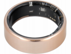 OEM Smart Ring R11M - ocelový chytrý prsten s nabíjecí stanicí velikost 9 (18,9 mm) zlatý