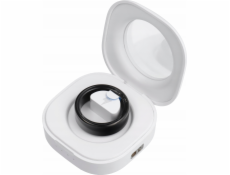 OEM Chytré hodinky Smart Ring R11M - ocelový chytrý prsten s nabíjecí stanicí velikost 12 (21,4 mm) černý