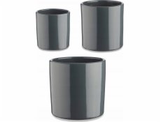 Ibergarden Sada 3 kulatých keramických květináčů