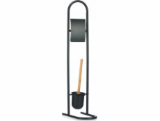 Berilo Kovový stojan na toaletní papír a štětky FRESHY s bambusovými prvky