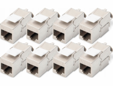 Digitus Digitus Keystone modul CAT 6A, stíněný, montáž bez nářadí - 8 ks