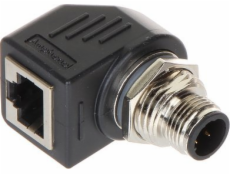 TST Úhlový adaptér M12D-W/RJ45-G