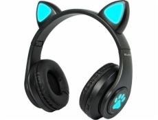 BLOW Bezdrátová sluchátka Bluetooth 5.0 LED pro děti, černá