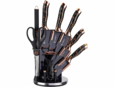 Elitehoff 9dílná sada kuchyňských nožů ve stojanu s brouskem a nůžkami E-6270