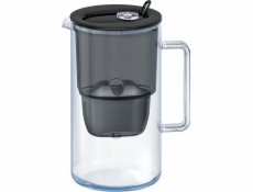 Aquaphor Filtrační konvice Glass 2,5 l černá + 1 hořčíková kartuše Maxfor Plus