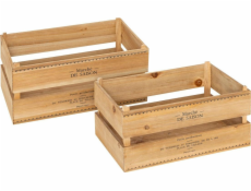 Atmosphera Dřevěné krabice MALÁ CHALUPKA, 2 kusy