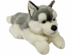 Dubi Maskot pes husky ležící velký plyšový medvídek 61 cm Dubi Maskot pes husky ležící velký plyšový medvídek 61 cm