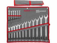 Forcekraft Sada nářadí Sada otevřených klíčů 18 dílů. (8–32 mm) na plátně