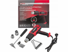 Forcekraft Elektrická horkovzdušná pistole s tryskami (230 V, 50/60 Hz, 2000 W, 60-600 stupňů, 300-500 l/min)