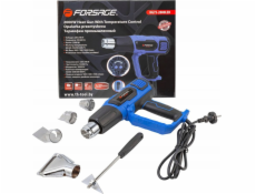 Forsage Elektrická horkovzdušná pistole s tryskami (230 V, 50/60 Hz, 2000 W, 60/350/600 stupňů, 50/300/500 l/min)