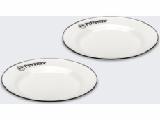 Petromax Smaltované talíře Petromax 26 cm 2 ks BÍLÉ