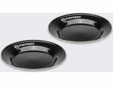 Petromax Smaltované talíře Petromax 225 cm 2 ks ČERNÉ