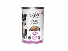 TufTuf Tuf Tuf kousky masa s jehněčím masem pro psy konzerva 415g TufTuf Tuf Tuf kousky masa s jehněčím masem pro psy konzerva 415g