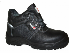 Galmag Kotníkové boty 416 s ochrannou špičkou, kožené, černé, velikost 41 (416R41)