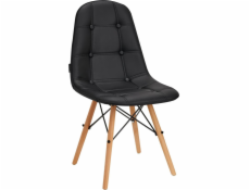 Activeshop Skandinávská židle 4Rico QS-185 eko kůže černá