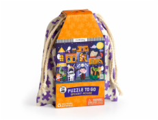 Mudpuppy Puzzle Strašidelný dům v látkovém pytlíku 36 dílků