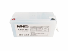 Baterie MHPower 6-EVF-150 Trakční gelová, 12V/150Ah, Terminál T2 - M8, Deep Cycle