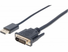 Manhattan DisplayPort - DVI-D kabel 3m černý (152136)