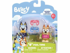 Tm Toys Bluey Blue Figure - Sada 2 figurek štěňat Pool Fun Puppies BLU13039