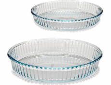 Borcam Zapékací mísa Borcam 26-32 cm z čirého skla 2 ks