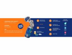 Quokka Termohrnek na kávu Boost - nerezový termohrnek s nálevníkem 400ml (exotická růžová)