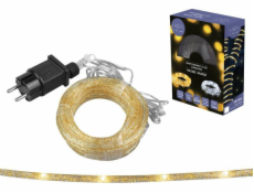 NoName Dekorativní řetěz PR 72 LED s třpytkami, zlaté, teplé bílé světlo