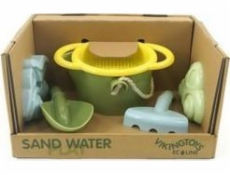 Viking Toys VIKING TOYS ECOLINE KÝBL, HRÁBĚ, LOPATA, SÍTKO A 2 FORMY