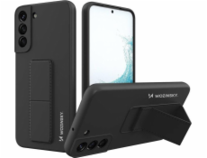 Wozinsky Silikonové pouzdro Wozinsky Kickstand Case se stojánkem pro Samsung Galaxy S22+ černé