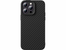 Baseus Pouzdro + sklo Baseus Syntetické vlákno MagSafe Apple iPhone 14 Pro Max černé