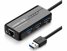 Ugreen USB HUB 1x RJ-45 + 3x USB-A 3.0 (20265)