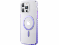 Kingxbar Magnetický kryt Kingxbar PQY Ice Crystal Series pro iPhone 14 Plus s magnetem MagSafe fialový