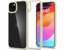 Spigen Crystal Hybrid, béžová, tlumená - iPhone 15 Plus