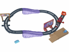 Fisher Price Tomáš a jeho přátelé Tomáš - Sada pro přecházení mostu + motorka Push  N Go HGY82