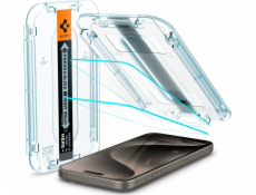 Spigen Tvrzené sklo Glas.TR EZ Fit pro iPhone 15 Pro - 2 ks.