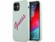 Guess Pouzdro Guess GUHCP12SLSVSBF Apple iPhone 12 mini modrý fuchsiový/modrý fuchsiový pevný silikonový vintage kryt