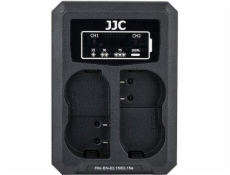 JJC Nabíječka fotoaparátu Dual Channel Dual USB Nabíječka pro Nikon En-el15 / En-el15a / En-el15b