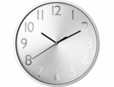 Atmosphera Nástěnné hodiny stříbrné polypropylenové (30 cm)