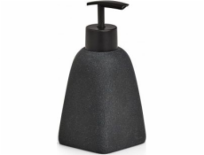 Zeller Dávkovač mýdla Dark Stone, polyresin, černý, 7,1x15,7 cm