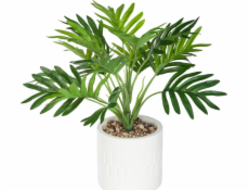 Atmosphera Umělá palma bílá v květináči 29 cm