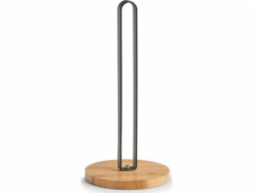 Zeller Držák na kuchyňské utěrky bambus/kov, černý, 15x31,5 cm