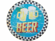 Activeshop DEKORATIVNÍ KULATÁ TABULE PIVO