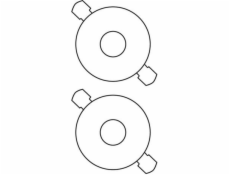 Avery Zweckform ETYK.ZF 6043 DIA.117 CD BÍLÉ ETIKETY 25 LISTŮ - 6043-25