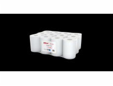 Cliver Ručník CLIVER 65, 1vrstvý, bílý, sběrový papír (balení 12 kusů)